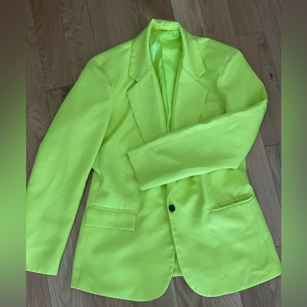 Lime Green Blazer, size Medium, purchased from SHEIN and worn once.